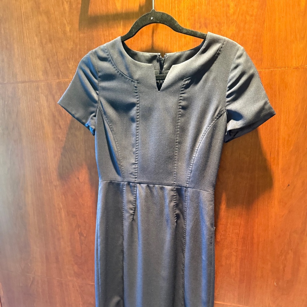 Brooks Brothers Gray Short Sleeve Dress